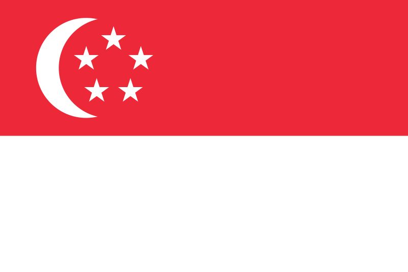 Le drapeau de Singapour