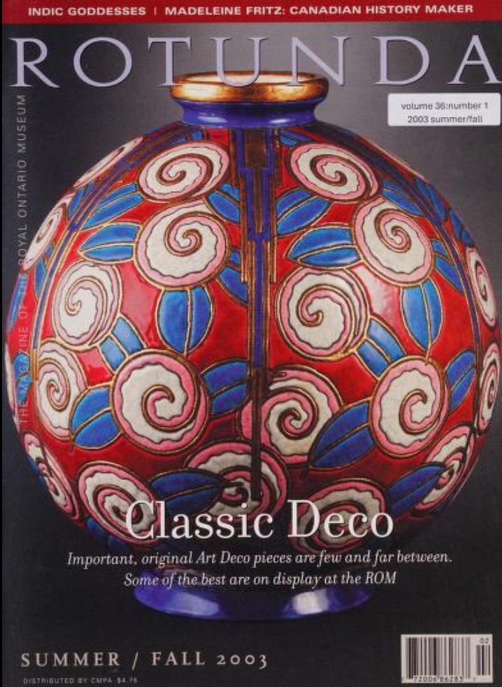 Cover of Rotunda magazine, Summer/Fall 2003, with Art Deco vase