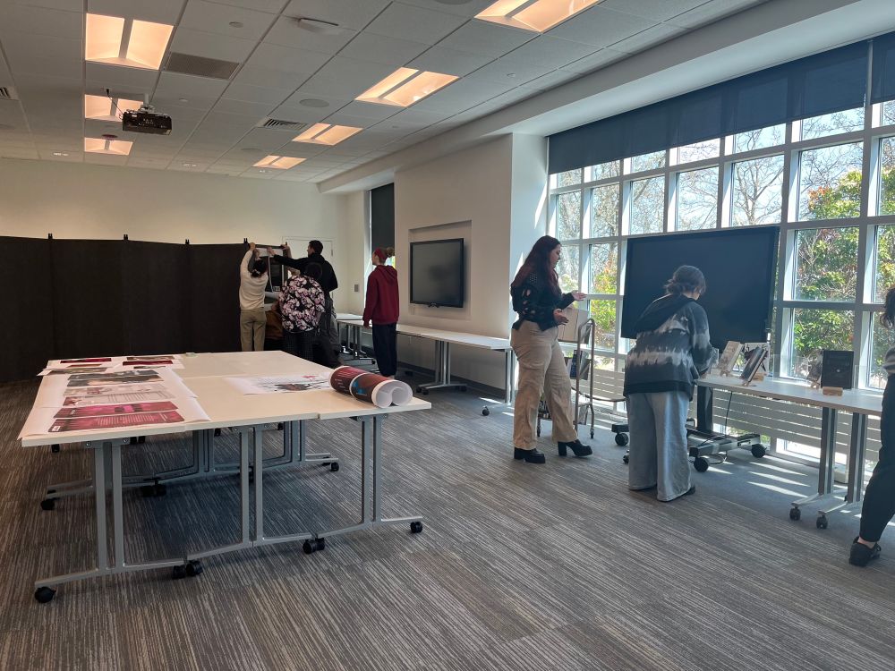 Event Set up with our FYRE Methods of Design Inquiry Class.