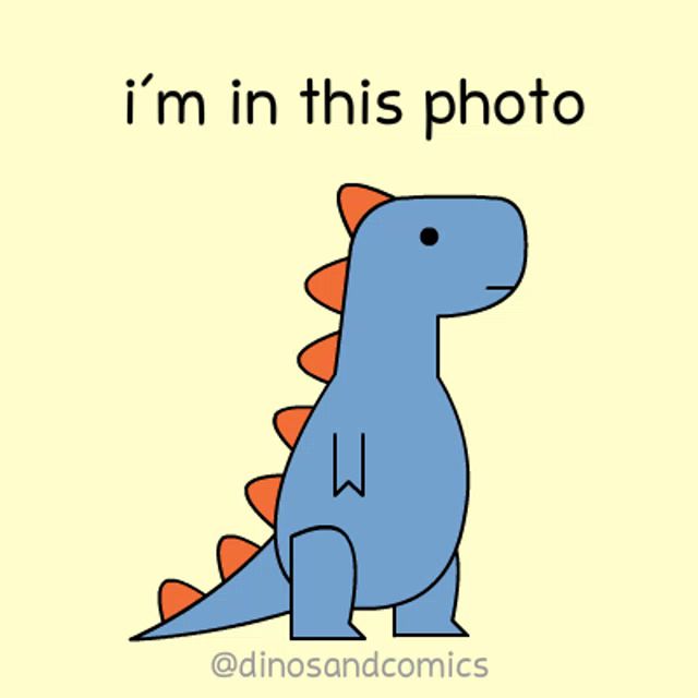 a drawing of a dinosaur with the words " and i don 't like it " above it