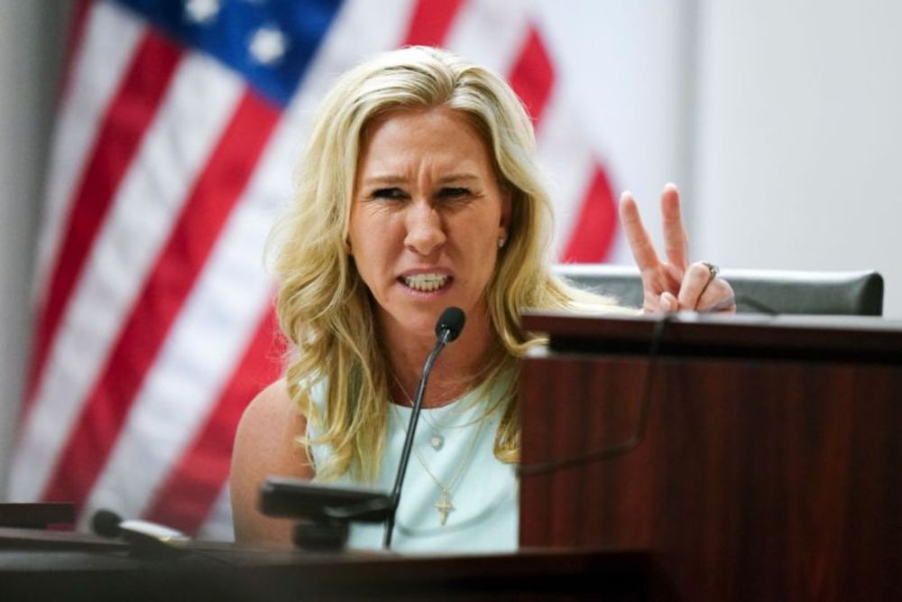 Several videos circulating social media appear to show far-right Rep. Marjorie Taylor...