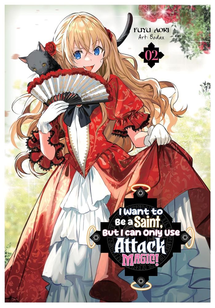 The cover shows Yuffie dressed up as a "villainess" caricature, complete with fan.  She is trying to "ohohohoho", but looks like she may pass out instead.