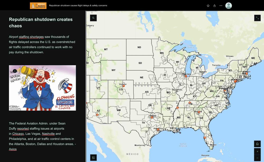 Republican shutdown causes flight delays & safety concerns: Mapping the airports with the worst delays