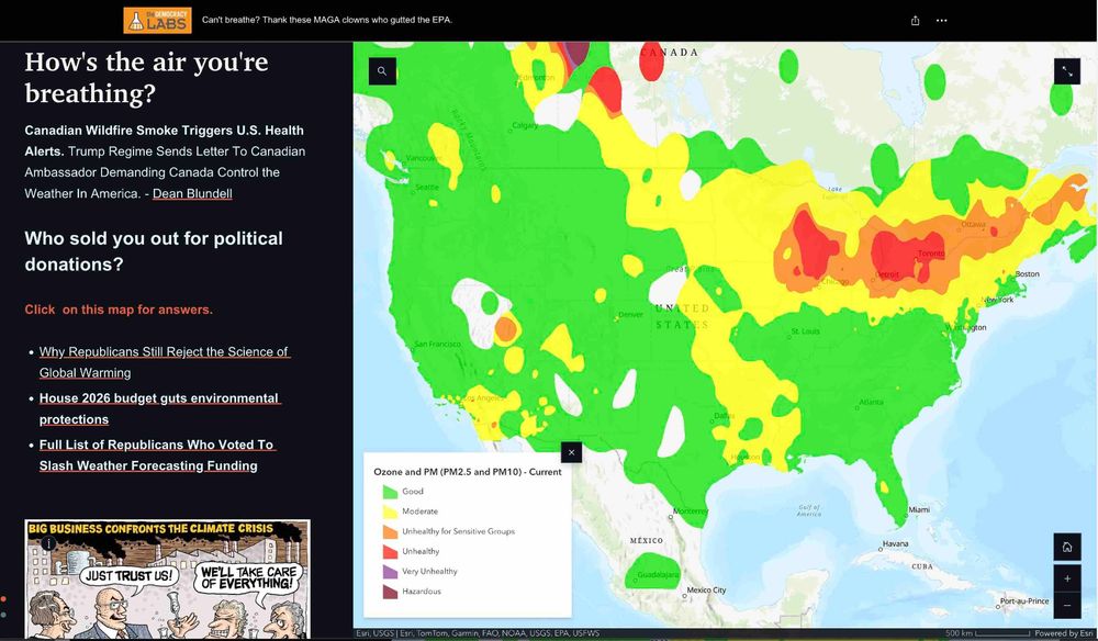 Can’t breathe due to wildfire smoke? Check this map for the Republicans who gutted the EPA.