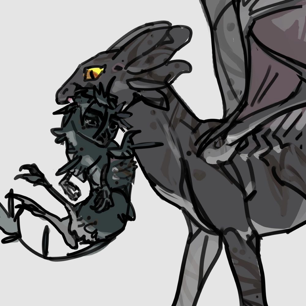 мои персонажи несс и веро. пост с этой картинкой на страничке, посвящённой их AU с драконами - re4sol-do