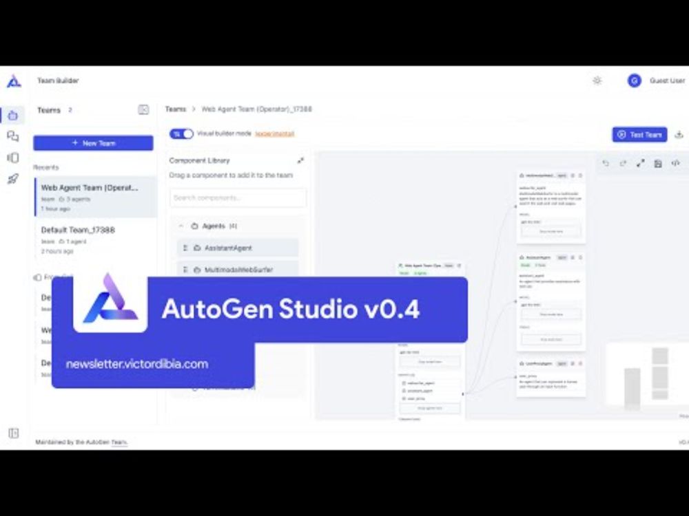 A Friendly Introduction to AutoGen Studio v0.4 (UI for Building AI Agents with AutoGen)