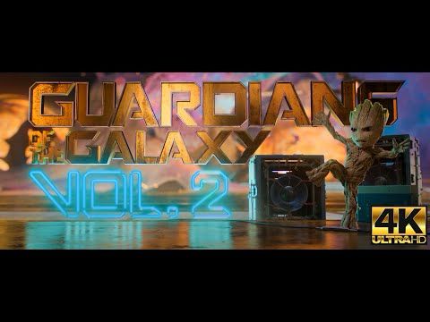 Guardians of the Galaxy Vol. 2 4K-SONG: Mr. Blue Sky ARTIST:ELO-Intro & credits-out of the way-Groot
