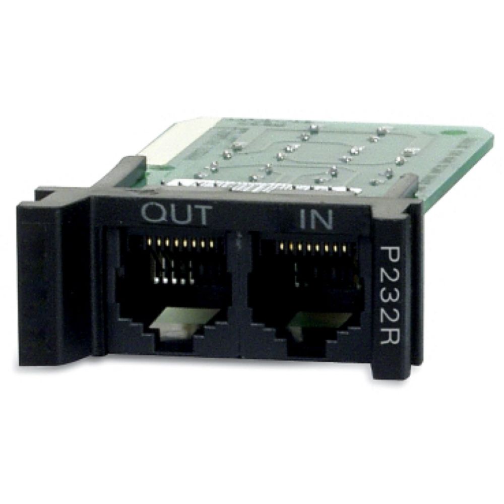 APC’s P232R module which has in and out RJ45 connectors